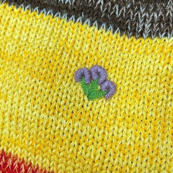 Alpaca Handmade Hooded Sweater Nature Animal Unisex Sz 8 - Picture 9 of 9